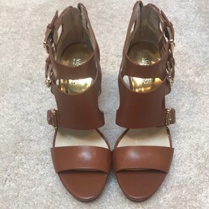 Michael Kors Cognac Heels size 10